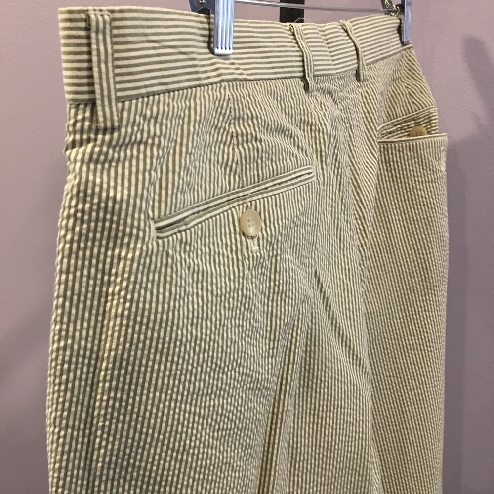 J.Crew men’s olive striped pant